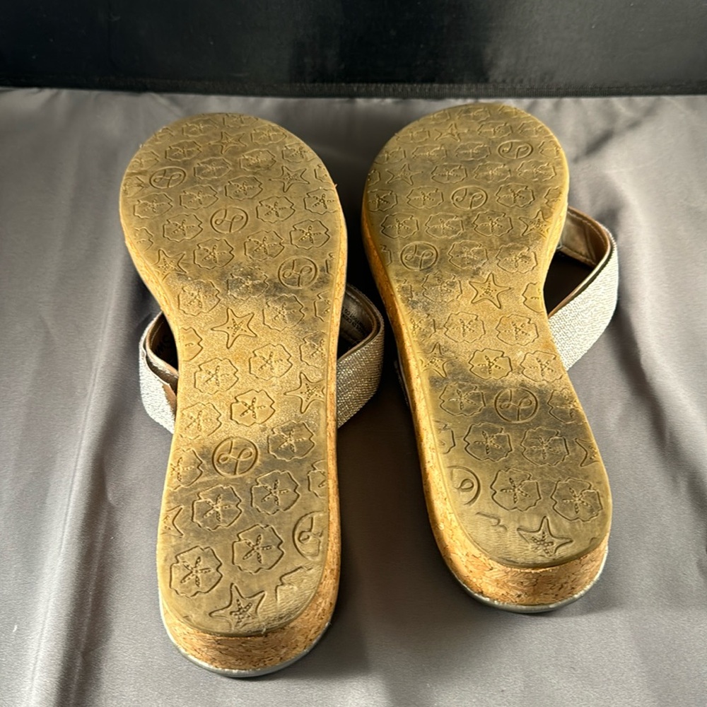 LINDSAY PHILLIPS THONG SANDAL FLIP FLOP HEELS IN SILVER - Picture 5 of 5